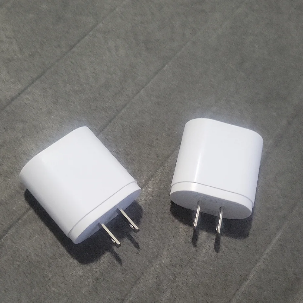 2 White USB TYPE C Wall Chargers